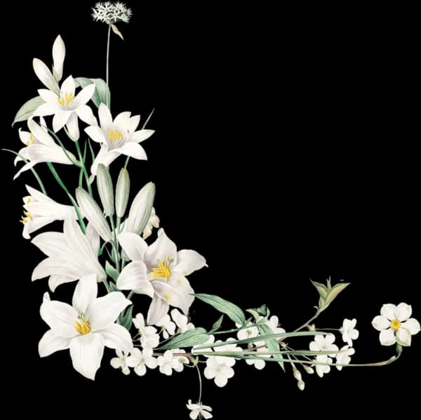 Flower Decor Top Right